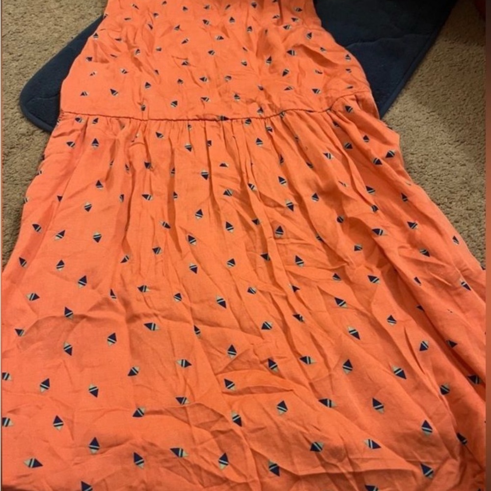 Freebird Orange Women’s Dress with Sailboat Pattern, size M - Picture 1 of 6